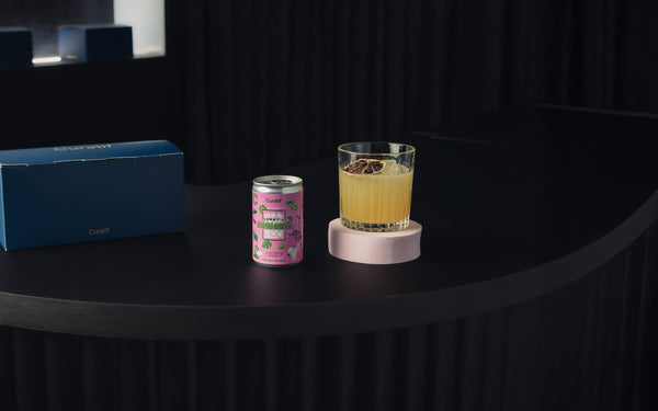 Giftbox and Crystal-Cut Rocks Glass